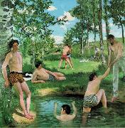 Frederic Bazille Scene dete oil painting artist